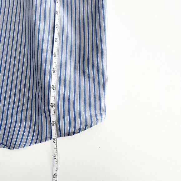 Nautica Mens Dress Shirt Cotton Button Down Long Sleeve Blue US Neck Size 16 - Picture 6 of 7